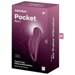 Satisfyer Stimulateur de Clitoris Pocket Pro 1 Framboise